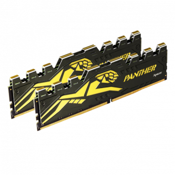 Apacer Panther-Golden 16GB 2x8GB 3600Mhz CL18 DDR4 Gaming RAM (AH4U16G36C25Y7GAA-2)